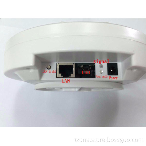 Web connecting RF receiver temperature monitoring system in warehouse wireless